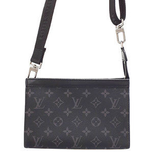 Louis Vuitton Eclipse Shoulder Wearable Reverse Black Wallet Bag Gaston